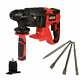 Excel 18v Cordless Sds-plus Rotary Hammer Drill With Chuck & Chisel Set 4 Piece