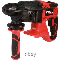 Excel 18V Cordless Twin Kit SDS+ Hammer Drill & Angle Grinder 2 x 5.0Ah Battery