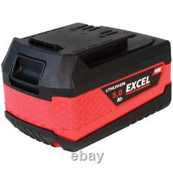 Excel 18V Twin Pack Combi Drill & Impact Wrench with 2 x 5.0Ah Battery Charger