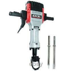 Excel Electric Demolition Hammer Drill Concrete Breaker Heavy Duty 2000With240V