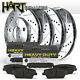 Full Kit Platinum Hart Drilled & Slotted Brake Rotors + Heavy Duty Pads H1411