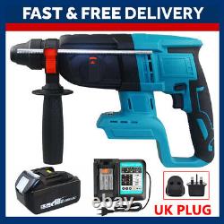 For Makita DHR242Z 18V SDS Plus Cordless Rotary Hammer Drill 4 Modes + Battery