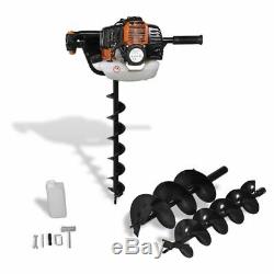 Garen Petrol Earth Auger Ground Drill Fence Post Hole Borer Tree Planting 52cc