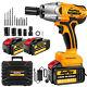 Heavy Duty Cordless Impact Wrench Drill 1/2'' Ratchet Nut Gun Withbattery+charger