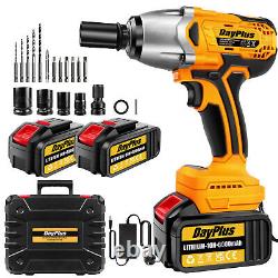 HEAVY DUTY CORDLESS IMPACT WRENCH DRILL 1/2'' RATCHET NUT GUN WithBATTERY+CHARGER