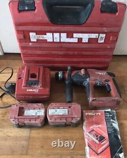 HILTI TE 2-A 24v Heavy Duty SDS+ Combination Hammer Cordless Drill + 2 Batteries