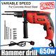 Hammer Drill Pro Heavy Duty Corded Electric Impact Drill Rotary With Bits Set