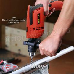 Hammer Drill Pro Heavy Duty Corded Electric Impact Drill Rotary With Bits Set