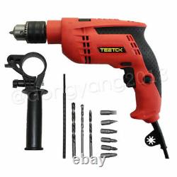 Hammer Drill Pro Heavy Duty Corded Electric Impact Drill Rotary With Bits Set