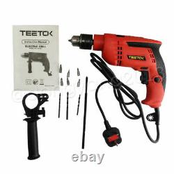 Hammer Drill Pro Heavy Duty Corded Electric Impact Drill Rotary With Bits Set