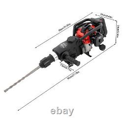 Heavy Duty 2-Stroke Petrol Hammer Drill Breaker Gasoline Demolition Jack Hammer