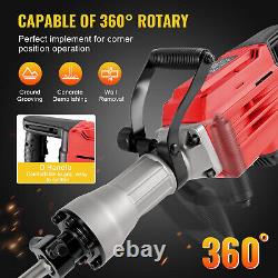 Heavy Duty 240v 3600W Demolition Hammer Drill Concrete Breaker with 2 Chisels