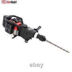 Heavy Duty Petrol Demolition Jack Hammer Drill Concrete Breaker 2 Chisels 1800W