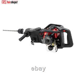 Heavy Duty Petrol Demolition Jack Hammer Drill Concrete Breaker 2 Chisels 1800W