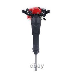 Heavy Duty Petrol Demolition Jack Hammer Drill Concrete Breaker 2 Chisels 52CC