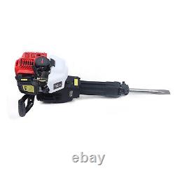 Heavy Duty Petrol Demolition Jack Hammer Drill Concrete Breaker 2 Chisels 52CC