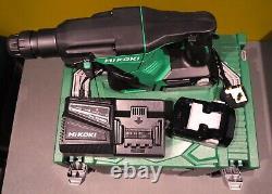 Hikoki 18V Cordless Brushless SDS+ Hammer Drill Chisel 2x 5.0Ah & Charger & Case