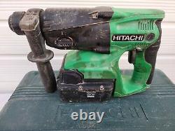 Hitachi DH24DVC SDS Plus Hammer Drill Working 2 X Batteries, Charger & More