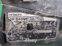 Hitachi DH24DVC SDS Plus Hammer Drill Working 2 X Batteries, Charger & More