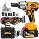 Impact Wrench Drill Cordless Driver Car Repair Wheel Nut Gun Set With Battery