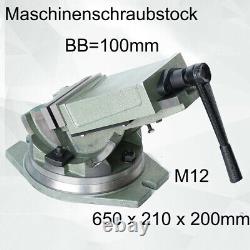 Industrial Strength Benchtop Drill Press Tilting Angle Vise Heavy Duty Vice100mm