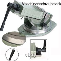 Industrial Strength Benchtop Drill Press Tilting Angle Vise Heavy Duty Vice100mm