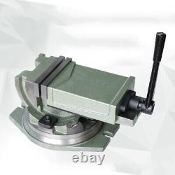 Industrial Strength Benchtop Drill Press Tilting Angle Vise Heavy Duty Vice100mm