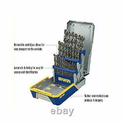 Irwin Drill Bit Set M35 Cobalt Metal Steel Heavy Duty Industrial 29 Pc 3018002