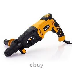 JCB 1050W Rotary Hammer Drill Anti-Vibration Multi Position Handle, 4 Functions