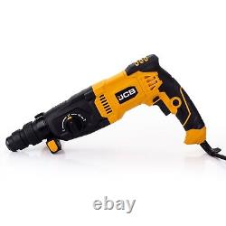 JCB 1050W Rotary Hammer Drill Anti-Vibration Multi Position Handle, 4 Functions