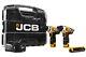 Jcb 12v Combi Drill & Impact Driver Set 2 X 2.0ah Battery Charger & Case