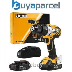 JCB 18BLCD-2-B 18V Brushless Combi Hammer Drill Metal Chuck 2x 2.0Ah Battery