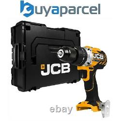 JCB 18BLCD-B 18V Brushless Combi Hammer Drill 2 Speed Cordless + LBOXX 136