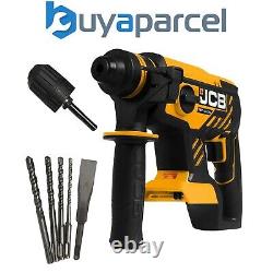 JCB 18BLRH 18V Brushless SDS Rotary Hammer Drill 3 Function +Chuck+ Chisel +Bits