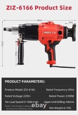 Jindu Z1Z-6166 2300w Corded Heavy Duty Drill Multifunctional