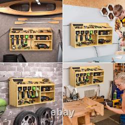 Large Power Tools Storage Organizer Cabinets Drill Charging Station Garage Shop