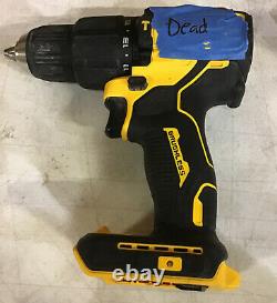 Lot of 5 For Parts Dewalt Drills Brushless Broken (See Tape)