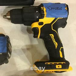 Lot of 5 For Parts Dewalt Drills Brushless Broken (See Tape)