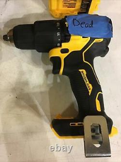 Lot of 5 For Parts Dewalt Drills Brushless Broken (See Tape)