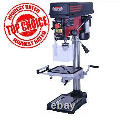 Lumberjack 16mm Bench Top Pillar Drill Press with Variable Speed Digital Display