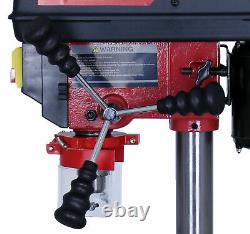 Lumberjack Bench Top 5 Speed Pillar Drill Press & Table Stand 13mm Chuck 240v