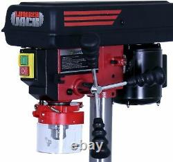 Lumberjack Bench Top 5 Speed Pillar Drill Press & Table Stand 13mm Chuck 240v