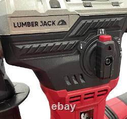 Lumberjack SDS Impact Rotary Hammer Drill with Bit set & Case 3 Mode 1050W 240V