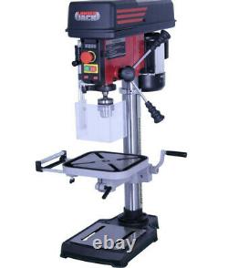 Lumberjack Variable Speed Pillar Drill Press with Digital Display 16mm Chuck