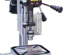 Lumberjack Variable Speed Pillar Drill Press with Digital Display 16mm Chuck