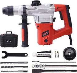 MPT 1 Inch SDS-Plus 1050W Heavy Duty Rotary Hammer Drill, 3 Function and Adjustab