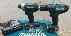 Makita 10.8v combi drill set +2×2ah battery