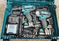 Makita 10.8v combi drill set +2×2ah battery