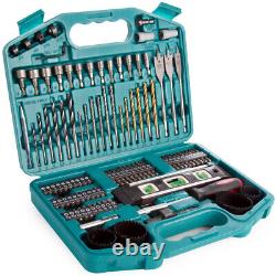 Makita 18V Impact Driver + Combi Drill with 101 Accessories Set & Bag T4TKIT-815