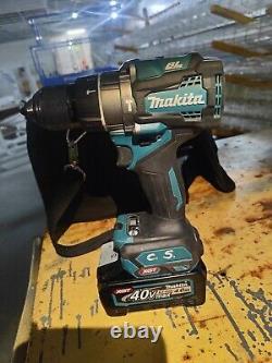 Makita 40V Brushless Combi Drill (HP001GZ) + 2x battery's 4Ah+ charger